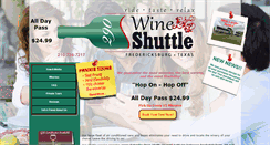 Desktop Screenshot of 290wineshuttle.com